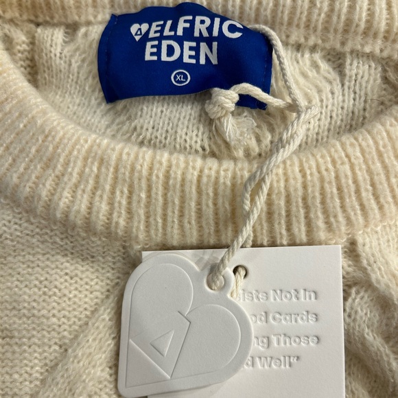 AELFRIC EDEN RETRO 90S CABLE KNIT SWEATER XL NWT - Picture 6 of 9